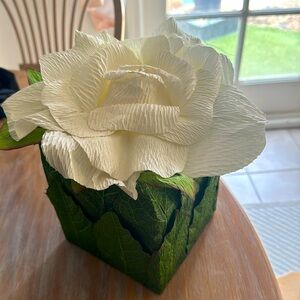 Large white flower paper easter spring